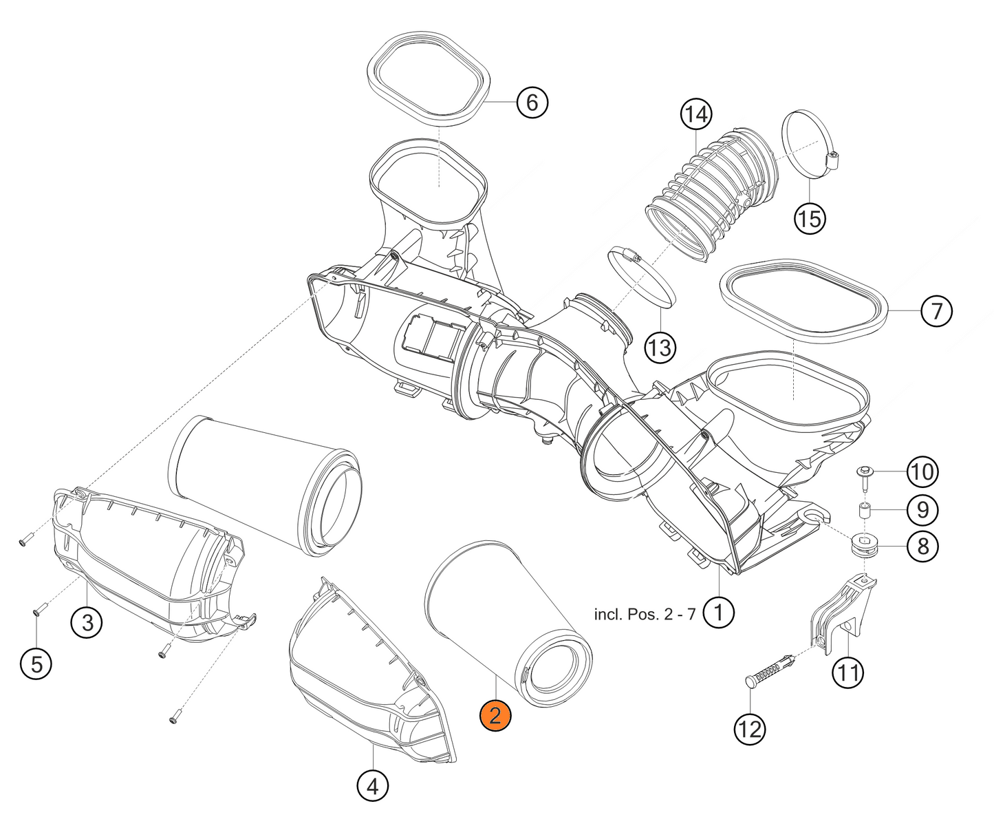 Kit filtres à air Porsche 992 GT3 CUP