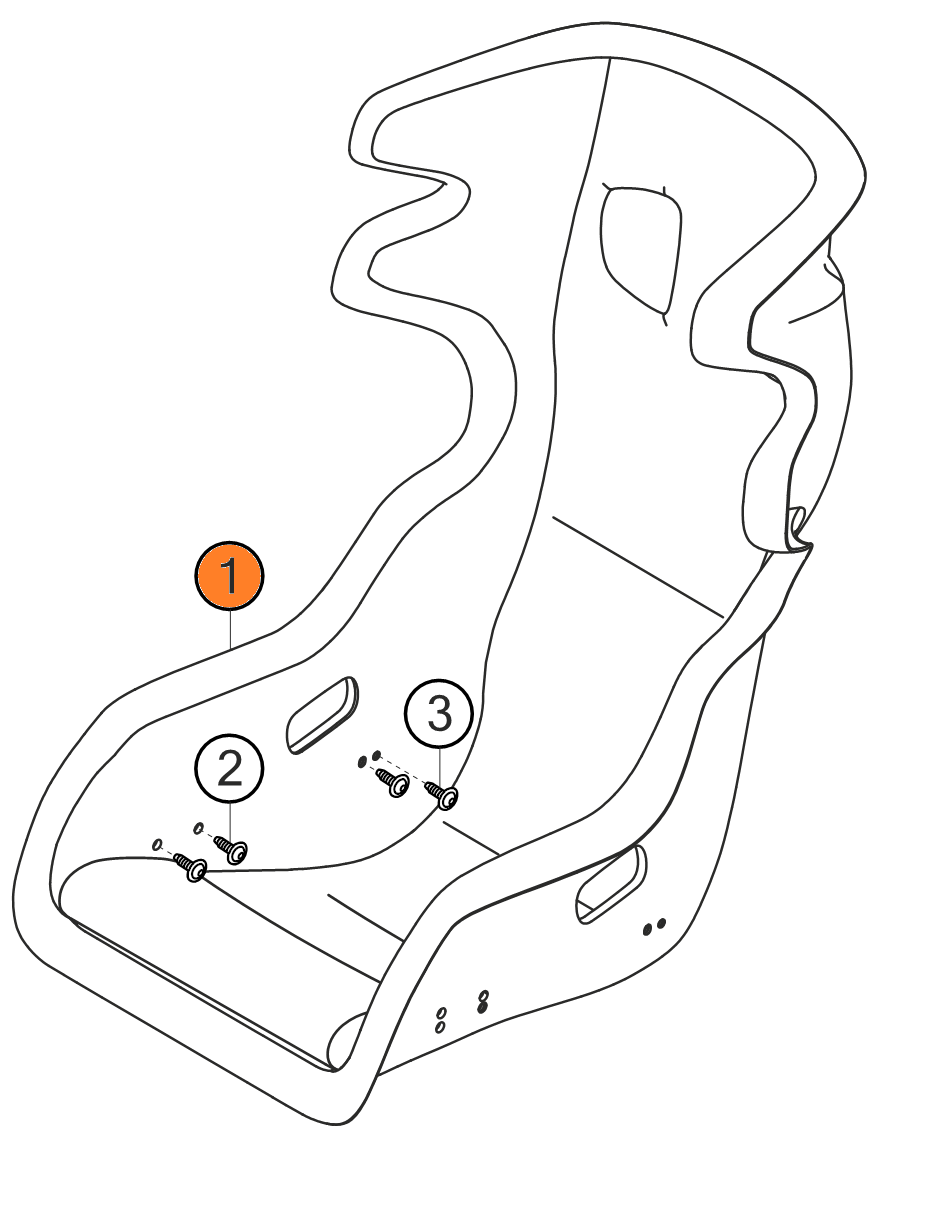 Bacquet Porsche 991 GT3 CUP
