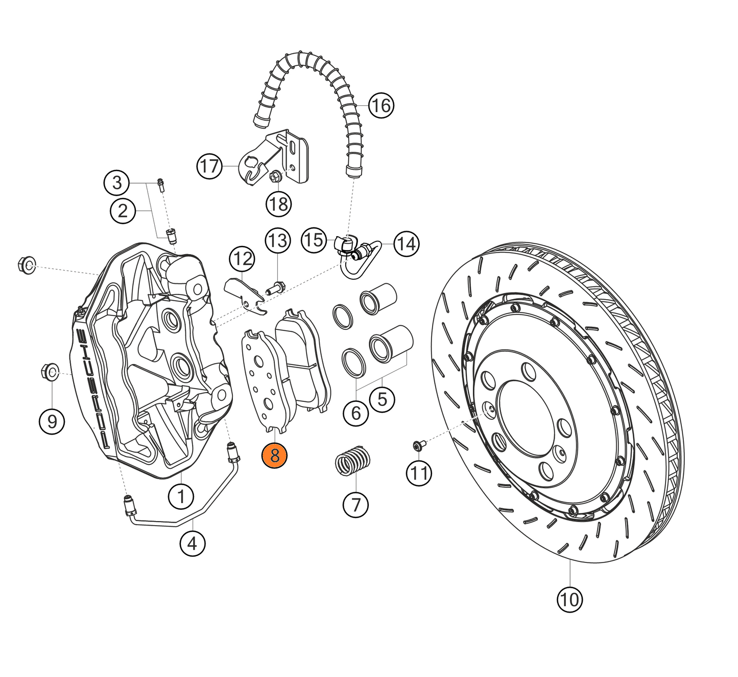 Plaquettes PAGID RST3 Porsche 991 GT3 CUP