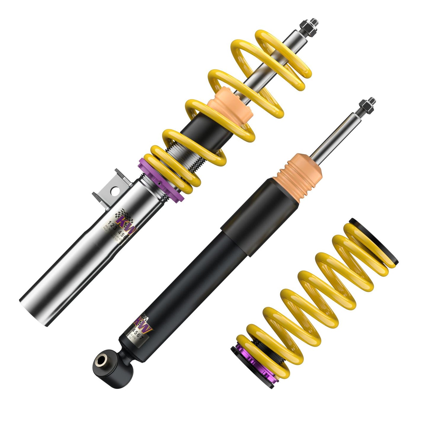 Kit combinés filetés KW V1 Inox Renault Clio 3 RS Année 07/2010-