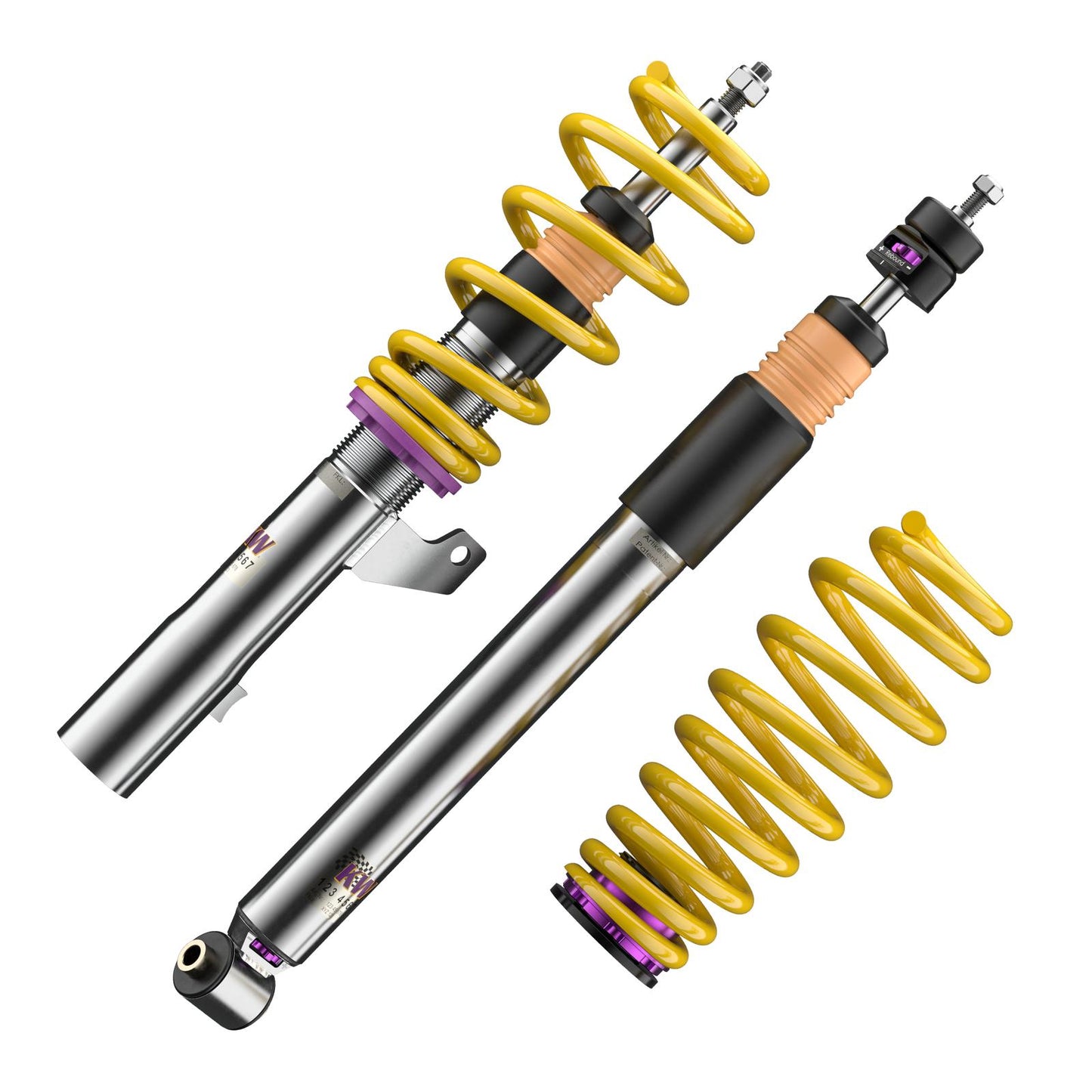 Kit combinés filetés KW V3 Inox Renault Clio 3 RS Année 07/2006-06/2010