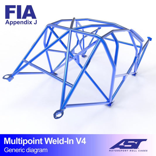 Arceau de Sécurité RENAULT Clio II 2 modèle V4 Multipoints à souder
