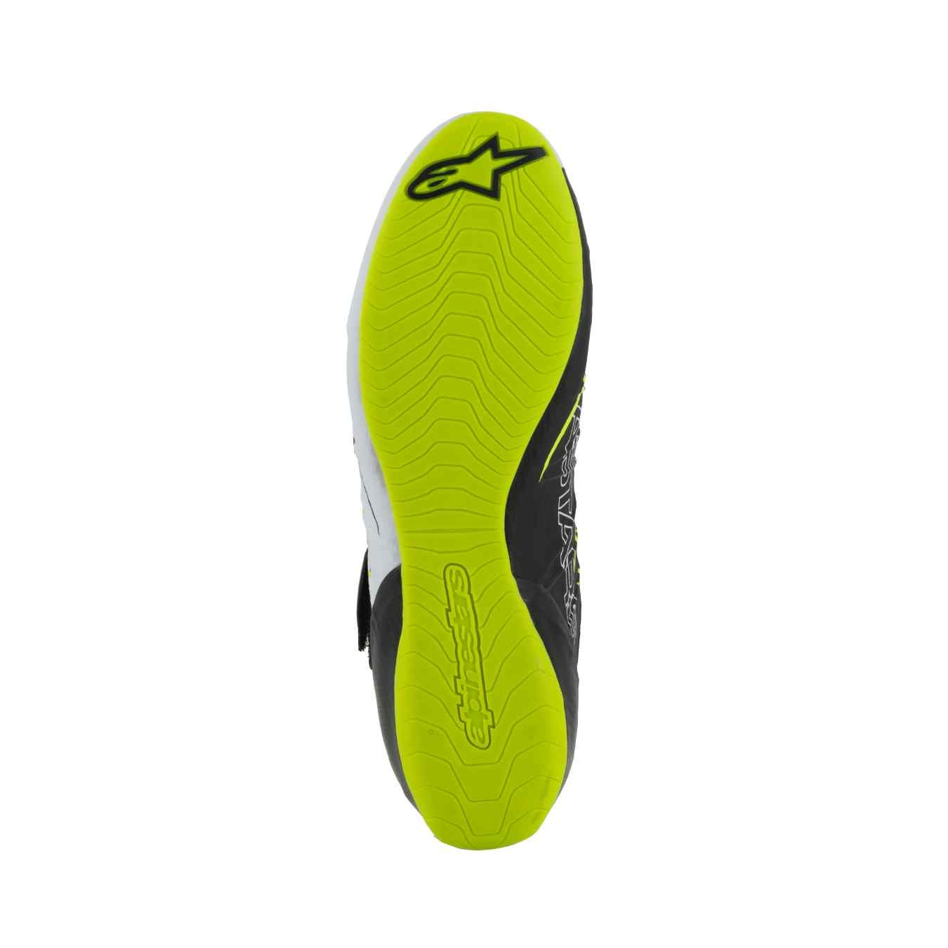 Bottines Karting ALPINESTARS TECH-1 KX V3 FIA 8877 2022 Noir Blanc Jaune