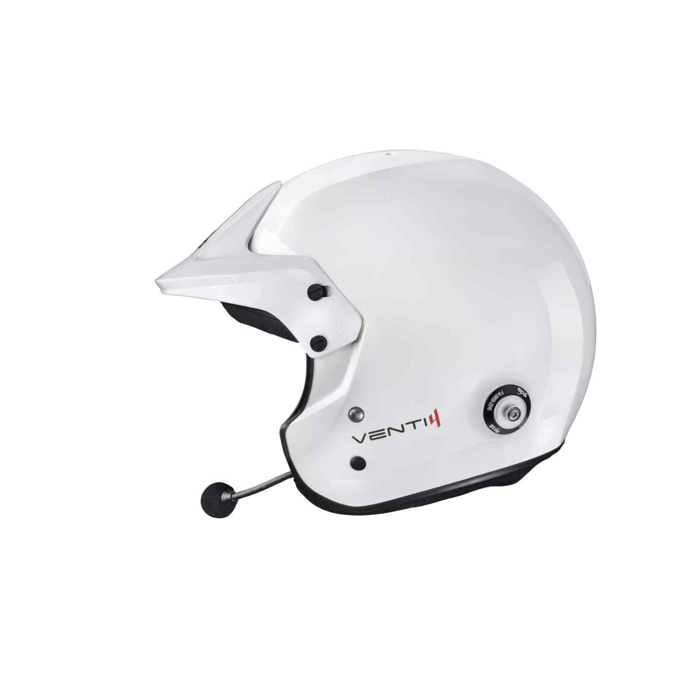 Casque Jet STILO VENTI4 TROPHY PLUS FIA 8859-2024 SA2025 Hans Composite Blanc
