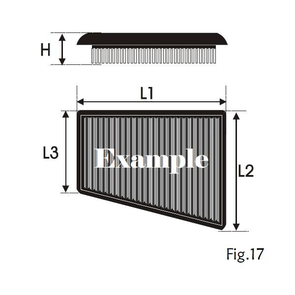Filtre de remplacement GREEN FILTER pour RENAULT Clio II
