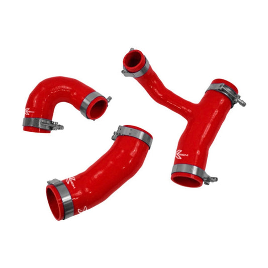 Kit 3 durites rouge XTREM MOTORSPORT admission silicone Renault Clio III R.S.