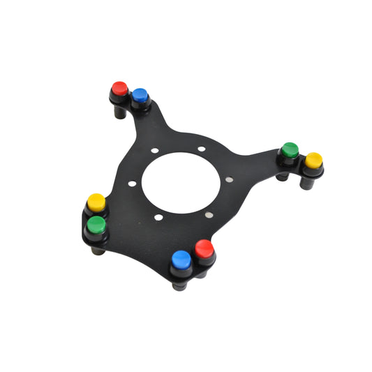 Kit 8 boutons poussoirs pour volant REDSPEC Carbone