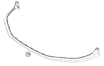 Lame avant Porsche 991.2 GT3 CUP