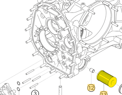 Filtre à huile boite de vitesse 991 GT3 CUP 9F1301519