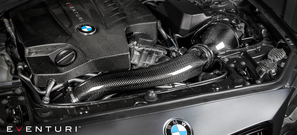 EVENTURI Kit Admission en Carbone pour V2 pour BMW F87 M2, F2X M135i, M235i, F3X 335i et 435i