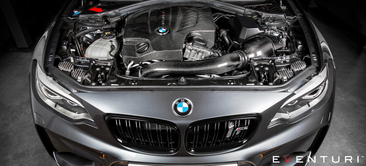 EVENTURI Kit Admission en Carbone pour V2 pour BMW F87 M2, F2X M135i, M235i, F3X 335i et 435i
