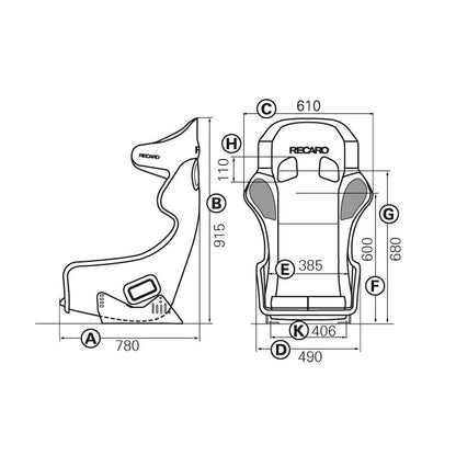 Baquet FIA RECARO Pro Racer SPG fibre XL