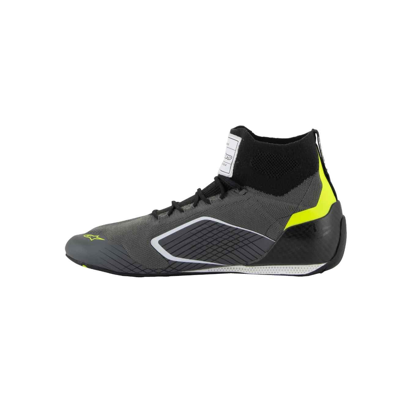 Bottines ALPINESTARS SUPERTECH FIA 8856 2018 Gris Noir Jaune