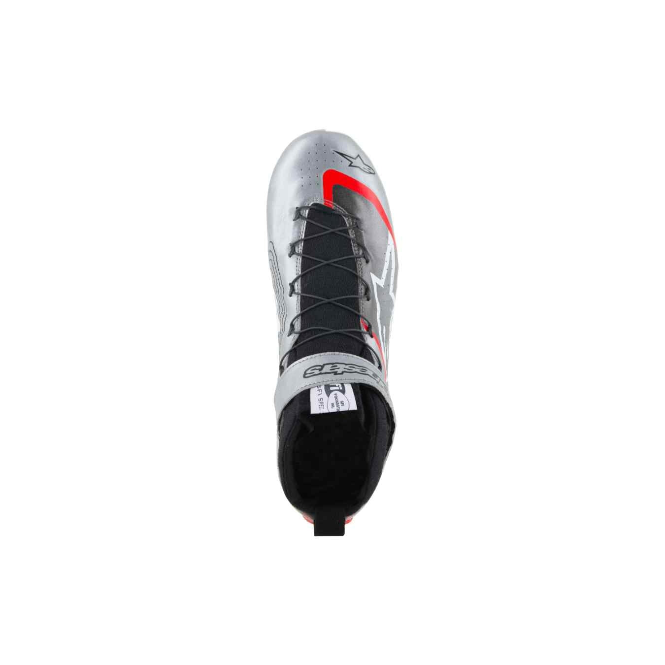 Bottines ALPINESTARS TECH 1 Z V3 FIA 8856 2018 Argent Noir Rouge