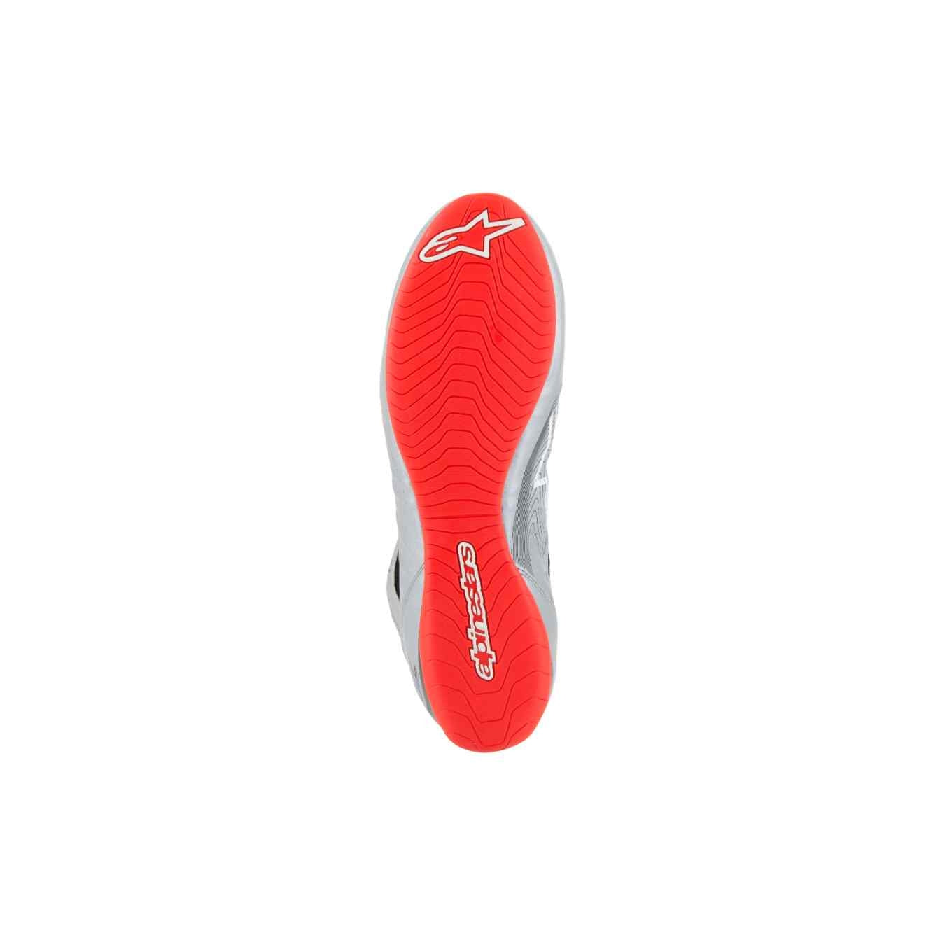 Bottines ALPINESTARS TECH 1 Z V3 FIA 8856 2018 Argent Noir Rouge
