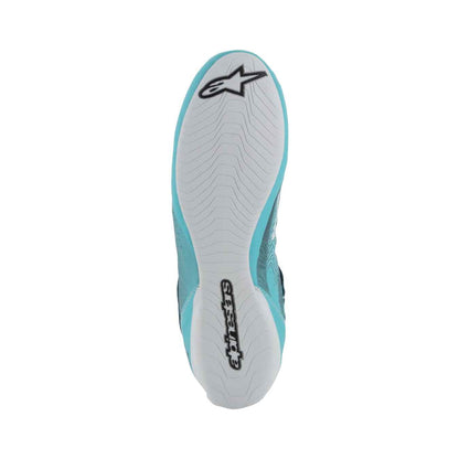 Bottines ALPINESTARS TECH 1 Z V3 FIA 8856 2018 Cyan Blanc Noir
