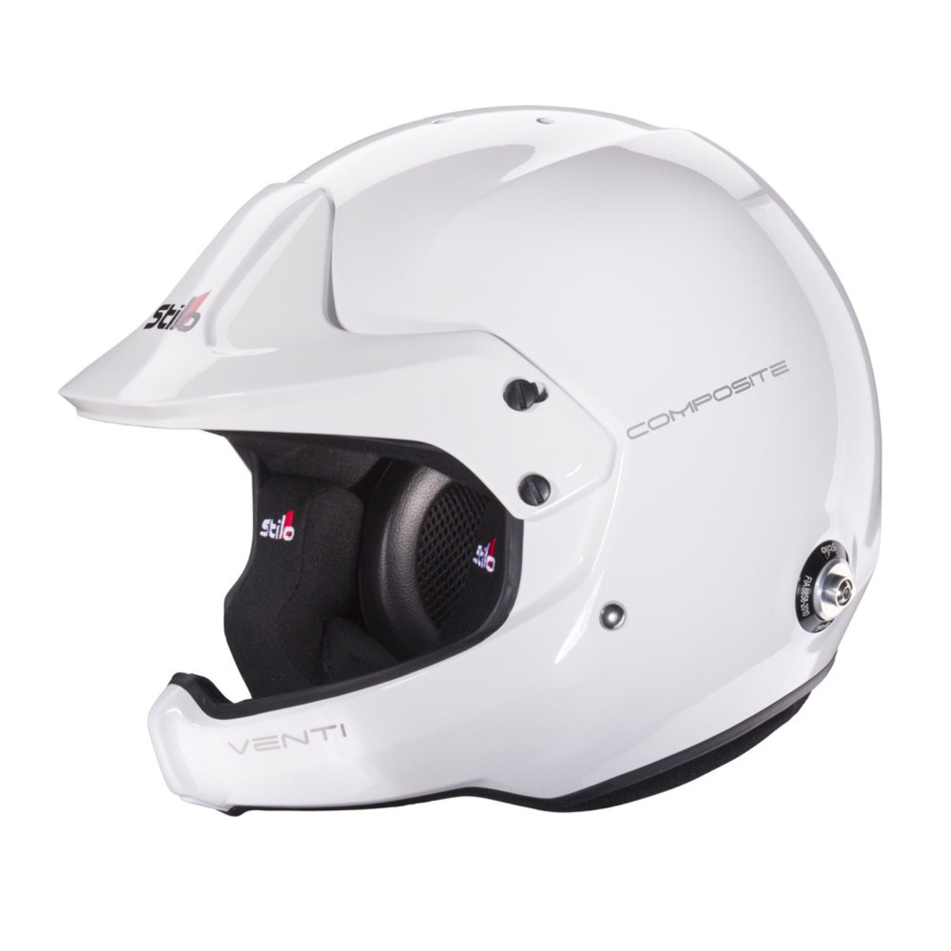 Casque FIA Jet STILO WRC VENTI Turismo Composite SNELL SA2020 BLANC