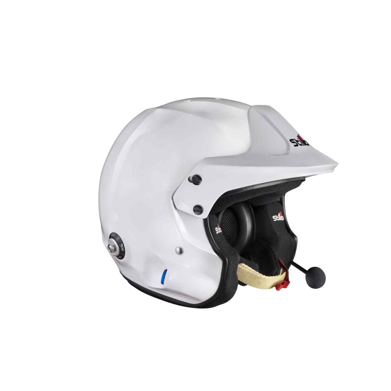 Casque Jet STILO VENTI4 TROPHY PLUS FIA 8859-2024 SA2025 Hans Composite Blanc