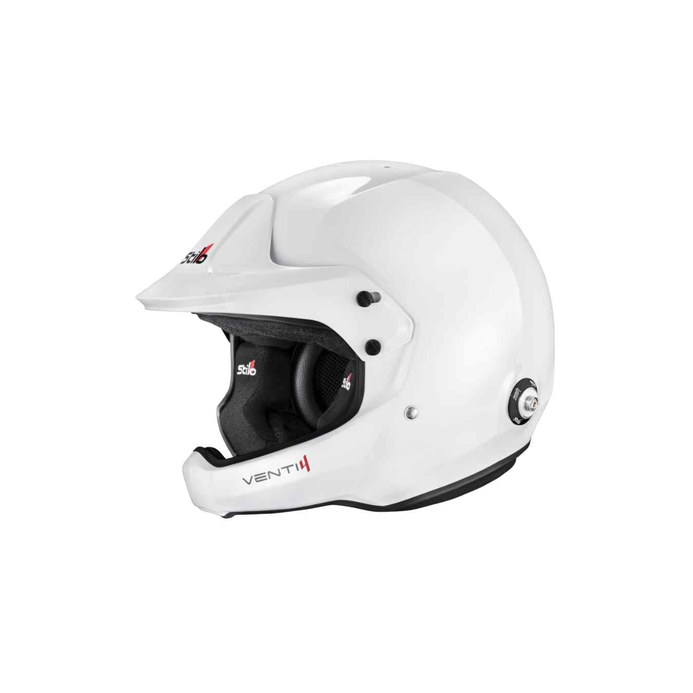 Casque Jet STILO VENTI4 WRC RALLY FIA 8859 2024 SA2025 Hans Composite Blanc