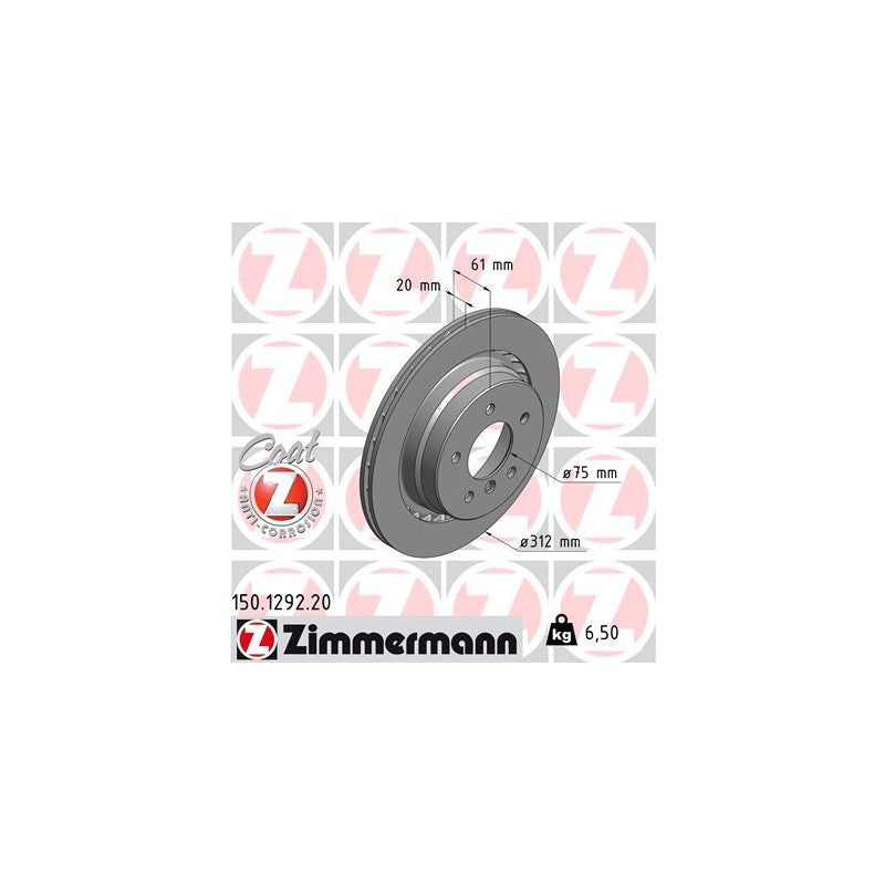Disques arrières Zimmermann BMW M3 e36