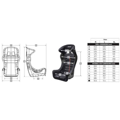 Baquet FIA SABELT Taurus FIA