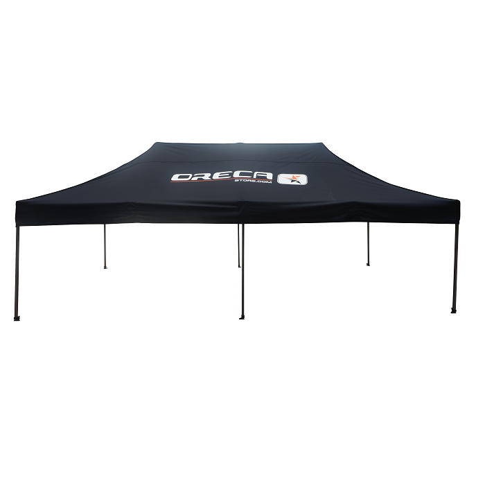 Tente REDSPEC ORECA 3 x 6 m aluminium noire - pieds hexagonaux
