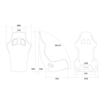 Siège Baquet Atech Cross (FIA)